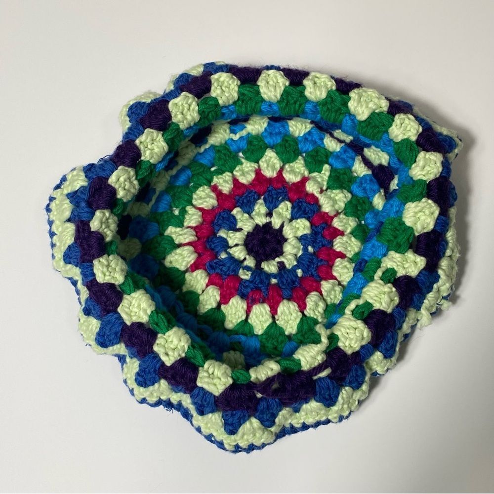 Homemade Colorful Crochet Bucket Hat - Picture 8 of 8